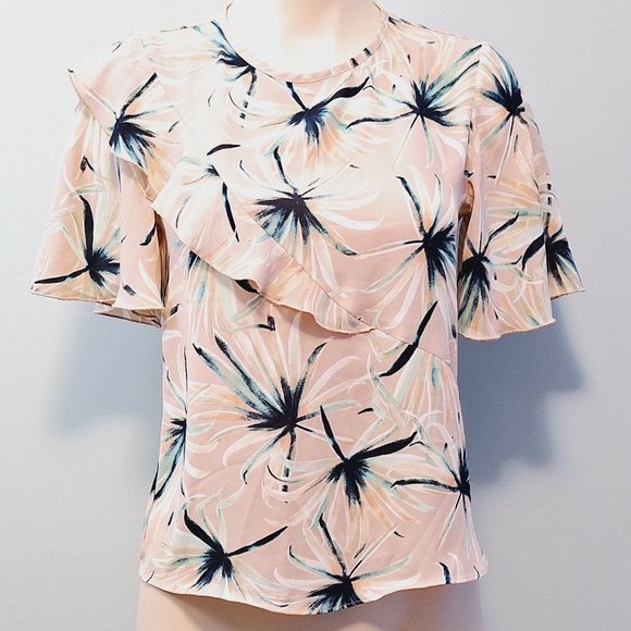 2️⃣9️⃣/4️⃣ Primark floral prints sheer top - Picture 1 of 6